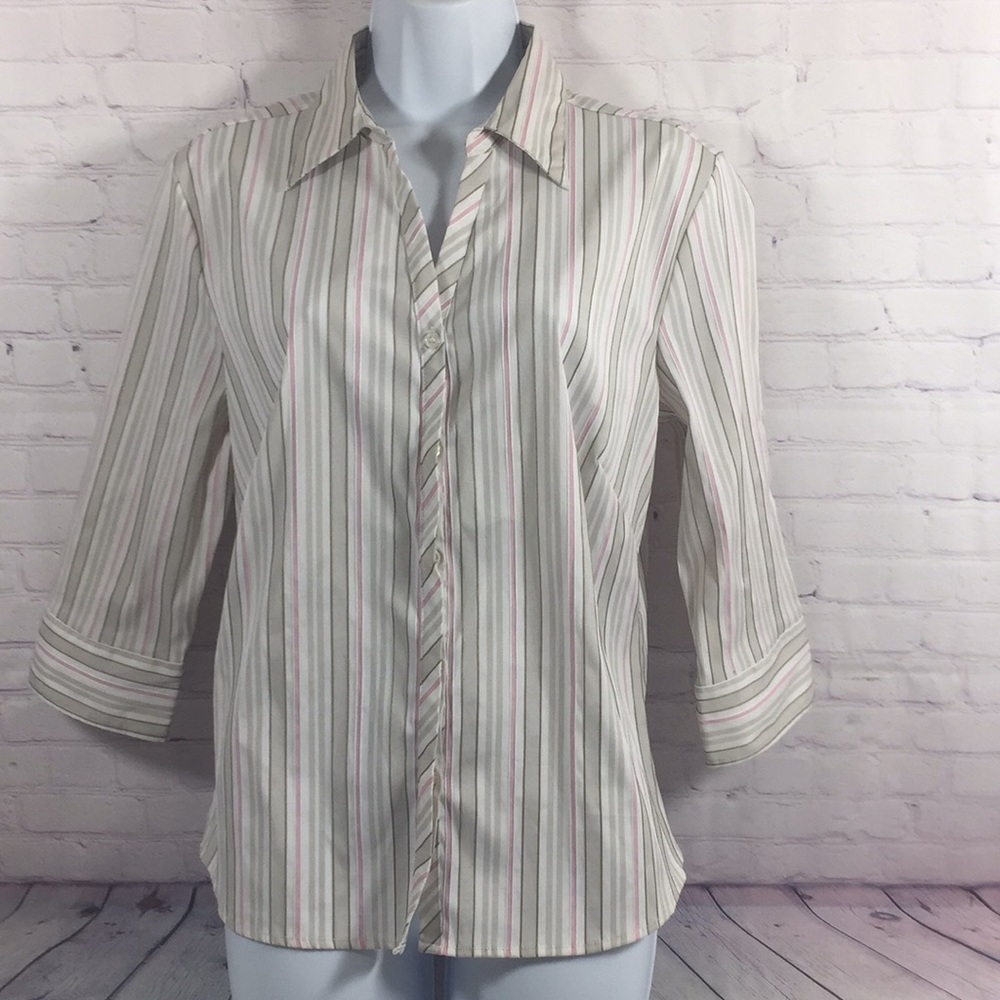 DCC  Missy Easy Care Stretch 3/4 Sleeve Top Size L